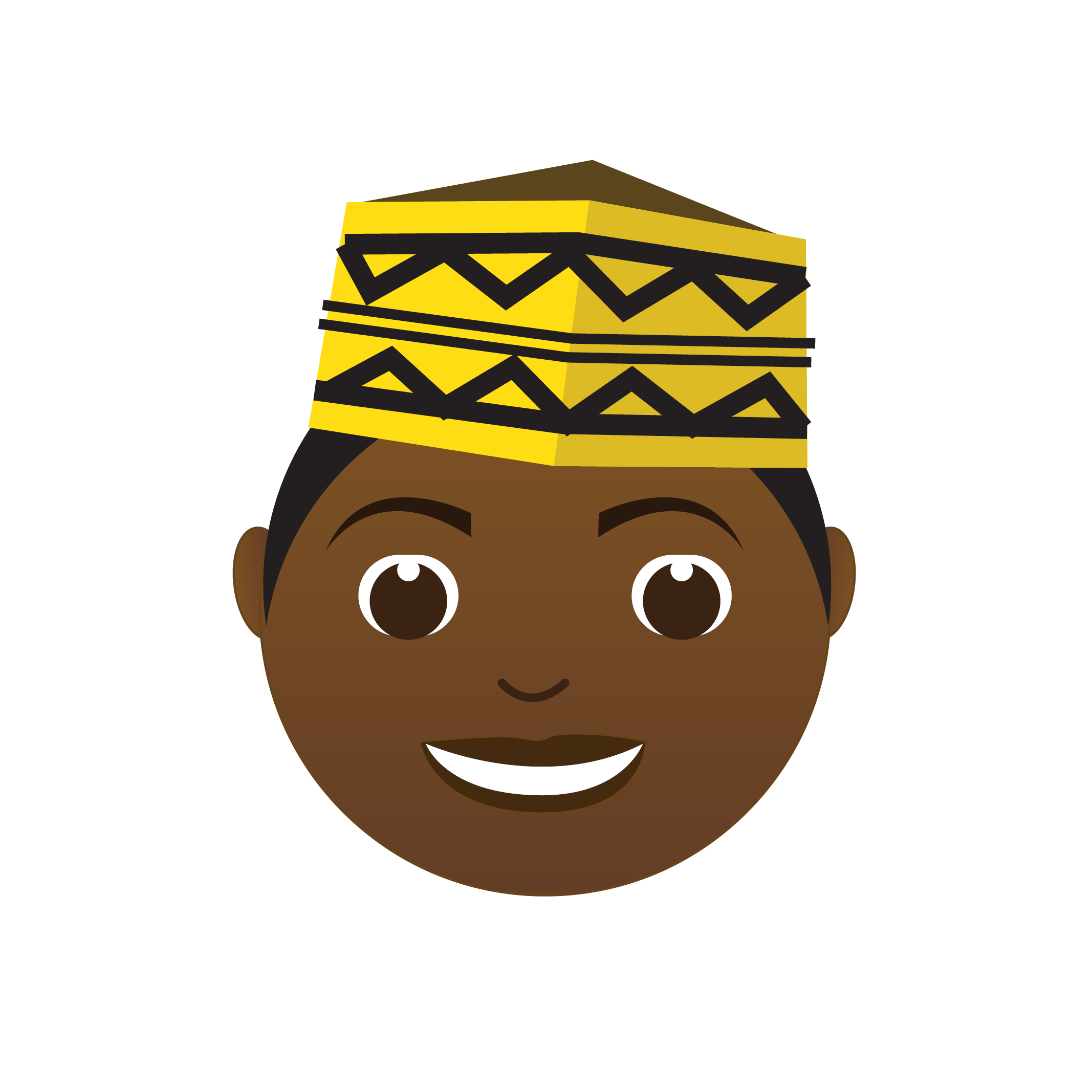 AfroStickers character with ok gesture